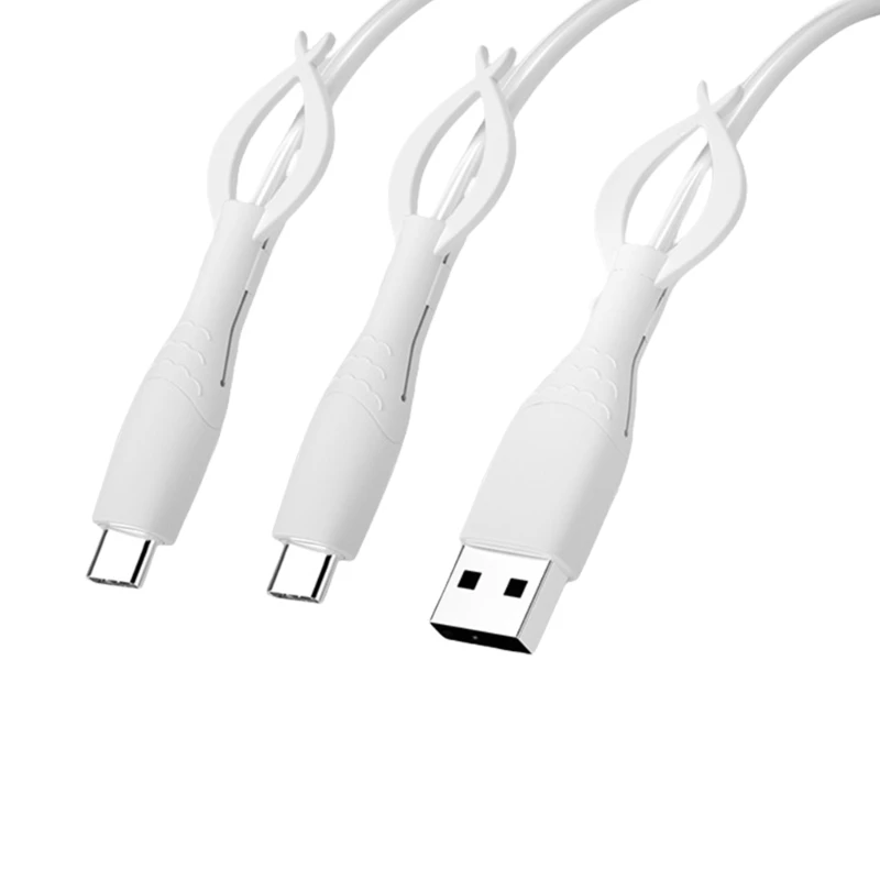 103F Silicone Cable Protectors Featuring Twist Prevention To Extend Cord Life For Phone Tablet Accessories