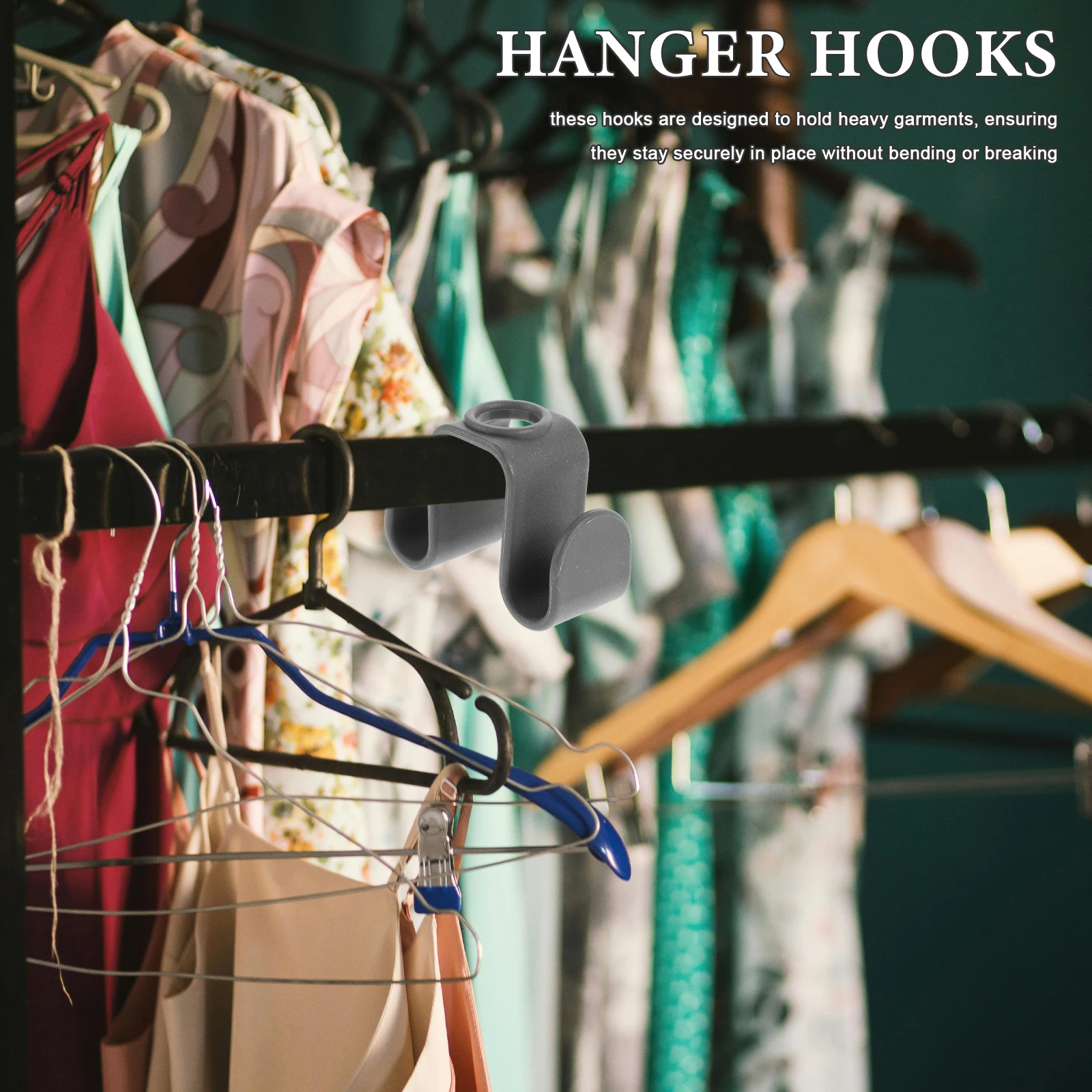 

30Pcs Hanger Hooks Closet Connectors Space Saving Cascading Wardrobe Organizer Plastic Metal Hanger Extenders Clothes Storage