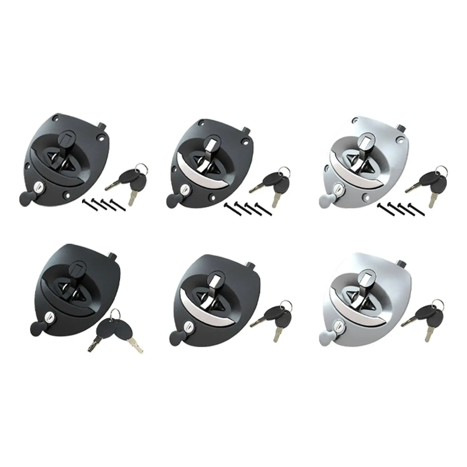 

RV Door Locks for Travel Trailer Entry Door Latch Security Handle Easy to Install Replacement for Horse Trailers