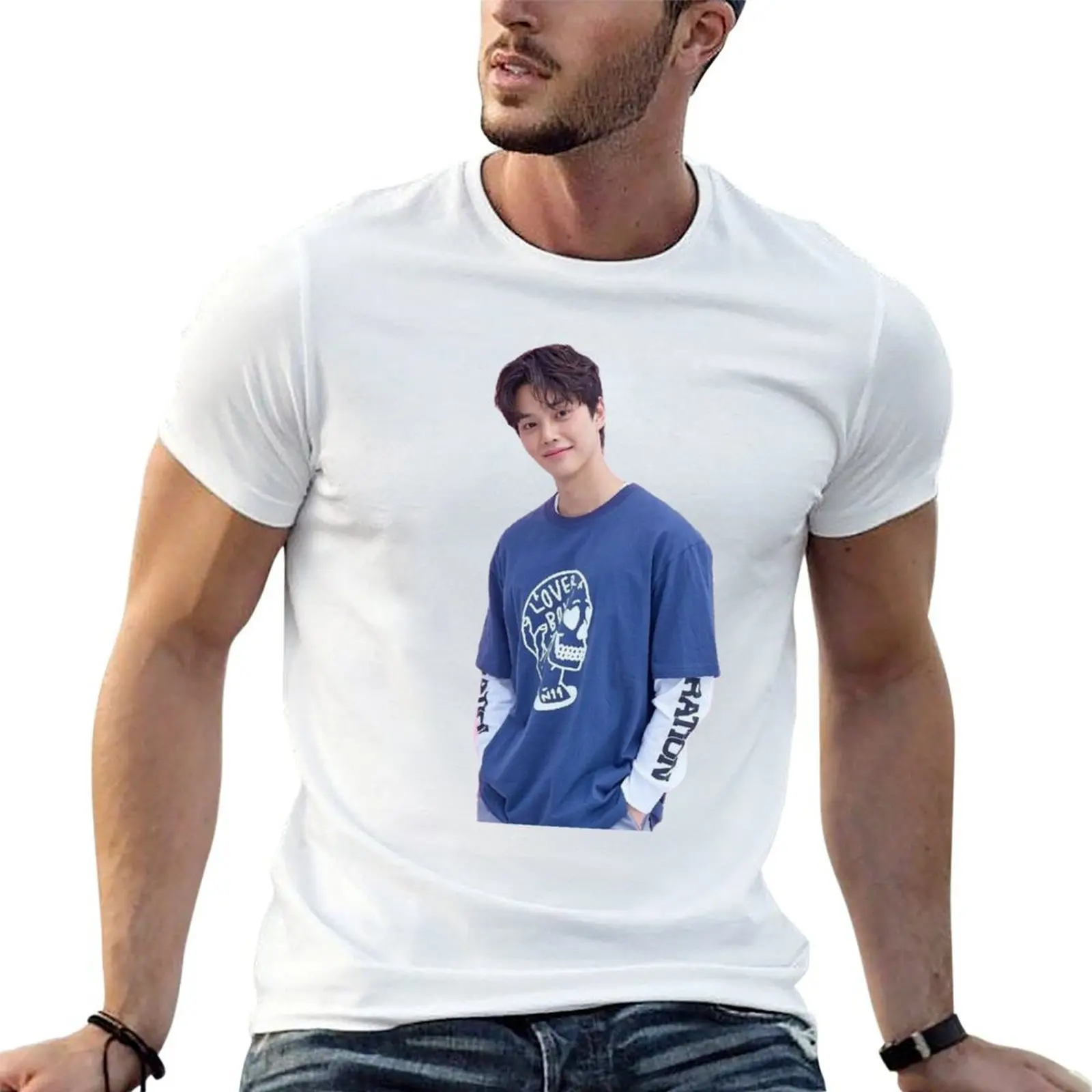 

Song kang T-Shirt cotton t shirts high quality anime t shirts oversize T-Shirt