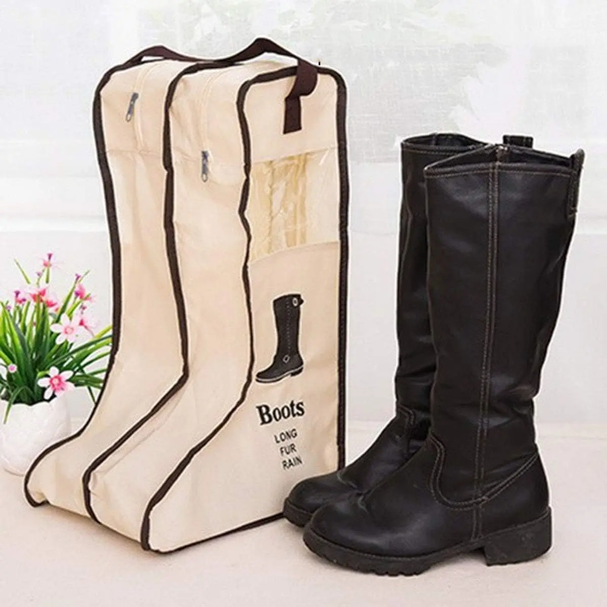 1-20PCS Storage Bag Shoes Storage New Travel Boots Storage Bag Household Widened Boots Short Boots Bag Visual Portable Shoe Bag