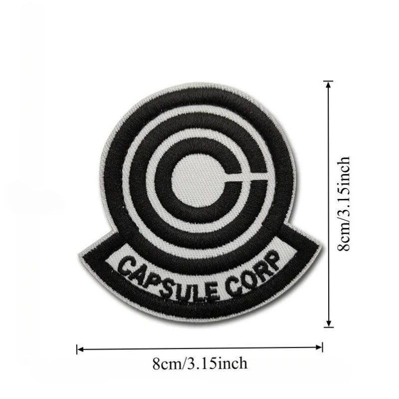 CAPSULE CORP Patches Embroidery PVC Luminous Rubber Creative Fun Tactics Badge Hook Armband Stick on Jacket Backpack