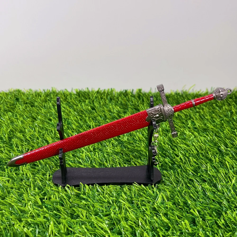 8.6inch Red Elden Katana Metal Anime Blade Japanese Katana Real Size Ninja Knife Elden Damascus Sword Original Samurai Sabre Toy
