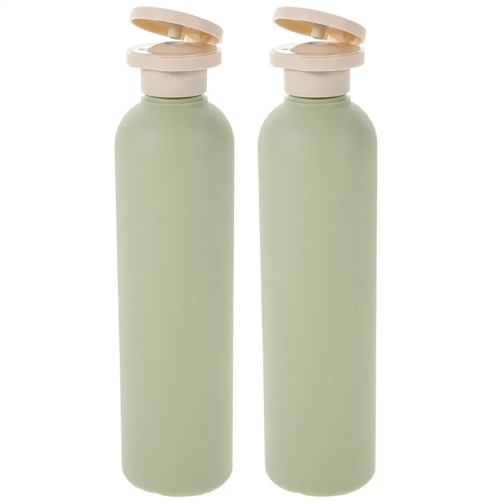 

2 Pcs Clamshell Bottle Shampoo Travel Bottles Empty for Container Squeeze Green Containers Creams Body Wash