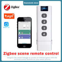 Tuya Smart Home ZigBee Remote Control 4 Channels Scene Switch Tuya Control Universal 4 Buttons Inteligente Smart Life Devices