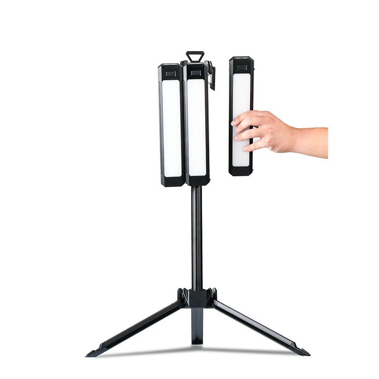 Portable USB DC 5V LED Camping Light Telescoping Tripod Stand for Hiking Outdoor Battery-Powered LED Lights