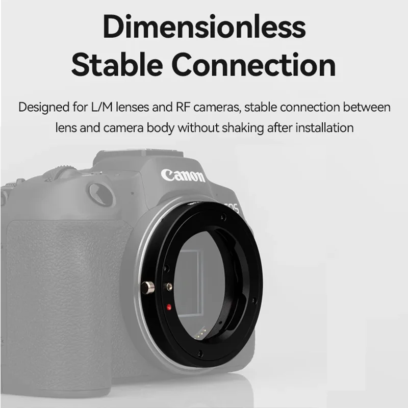 Brightin Star LM-RF Lens Adapter Ring for Leica M Mount lens to Canon EOS RF mount Camera R5 R6 R7 R8 R6II RP R10 R100 R50 EOS R