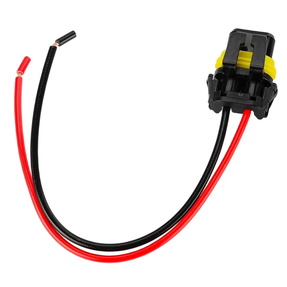 Fotografia 6: 2 unidades carro 9012 HIR2 cabeça lâmpada conector fio cablagem plugue trança 12V