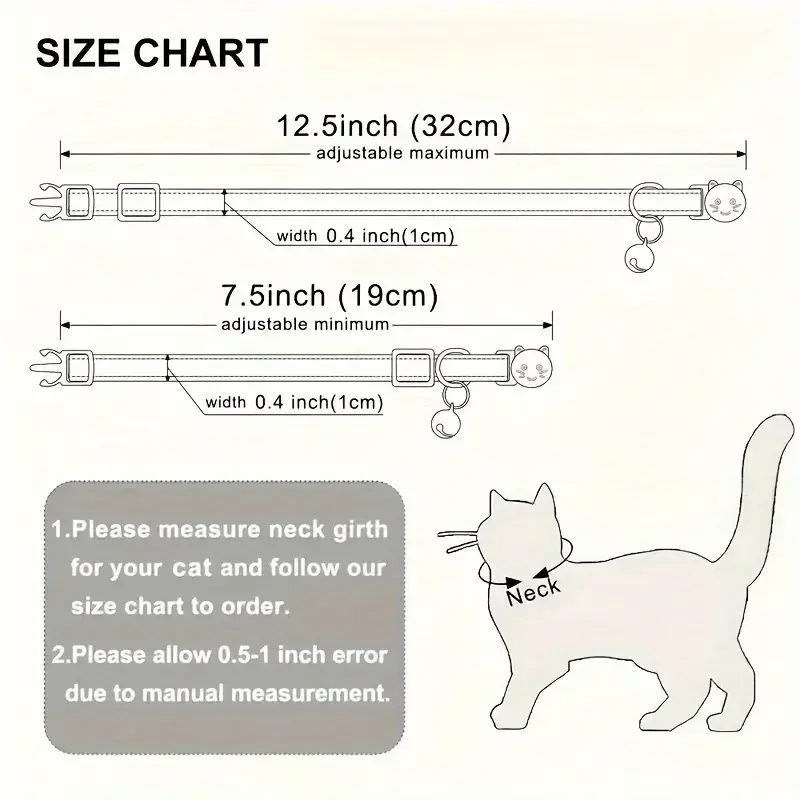 Personalized ID Tag Bohemian Cat Collar with Bell Custom Collar Safety Breakaway Adjustable Engraving Small Kitten Necklace