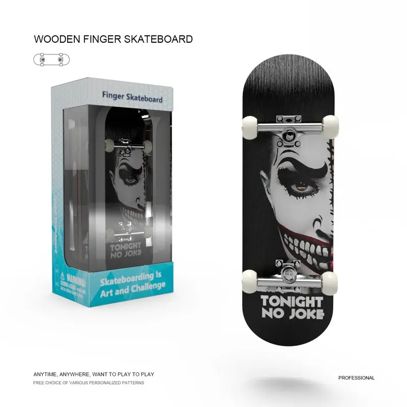 Skateboard da dito Set in legno Acero Professionale Mini Giocattolo per bambini Skateboard Hobby Novità Tastiera sensoriale antistress Regali divertenti