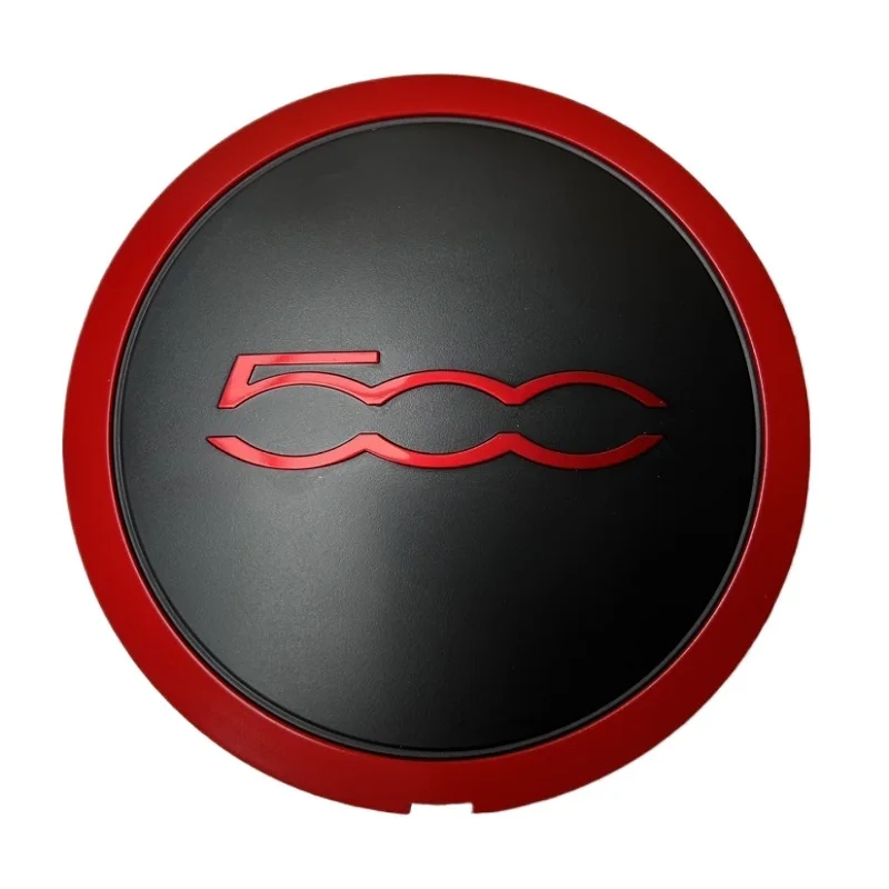 2/4PCS Red Red 133mm Hubcap 51884863 For Fiat 500 Wheels Centre Hub Caps Set 68078419AC 68078421AC Dust Cover Wheel Hub Cap