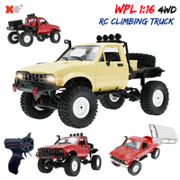 WPL C24 C14 1/16 RC Car 2.4G Remote Control LED Light 4X4 Off Road Rock Crawler Climbing RC Truck Electric Toy Car Gift for Boys