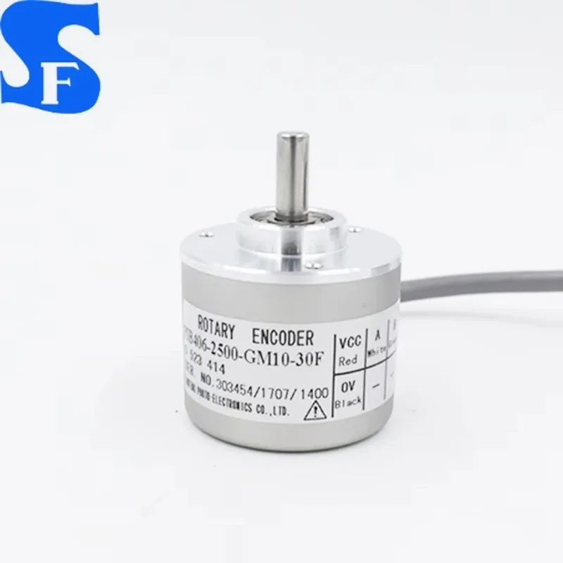 PIB406-2500-GM10-30F Pib Series Optical Rotary Encoder 40mm 6mm Shaft Diameter 2500 PPR Coupling Mount Industrial Use