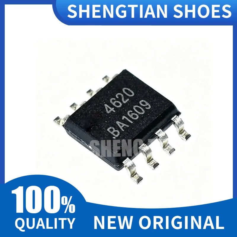 10PCS/LOT AO4620 4620 SOP-8 MOS field effect tube N+P dual channel 30V 5.3A In Stock NEW original IC