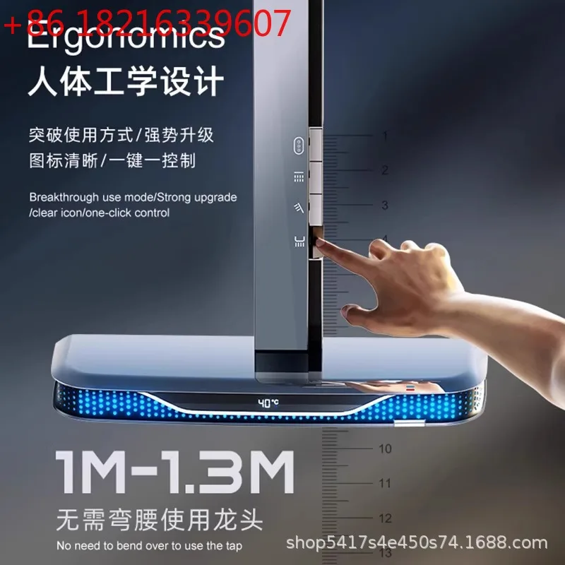 Model 3D curved tempered glass face gear rain shower set household hotel high-end shower