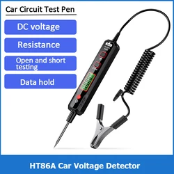 HT86A Car Voltage Detector Smart Non-Contact Sensitivity Adjustable DC Voltage Tester Car Fault Maintenance Circuit Test Pen