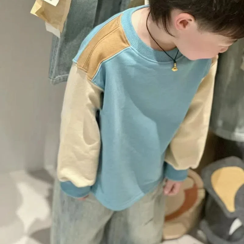 

Korean Handsome Boy's Hoodie for Spring and Autumn Cool and Cool Explosive Street Style Korean Spring Clothing Children's Top