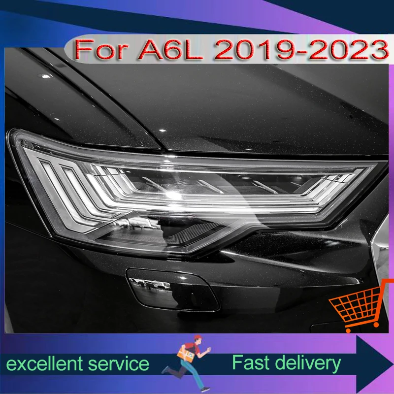 

Автомобильный передний фонарь для Audi A6L 2019-2023, высокая конфигурация, пять стержней, фара, новый стиль, матрица, ремонт в сборе, автоаксессуары