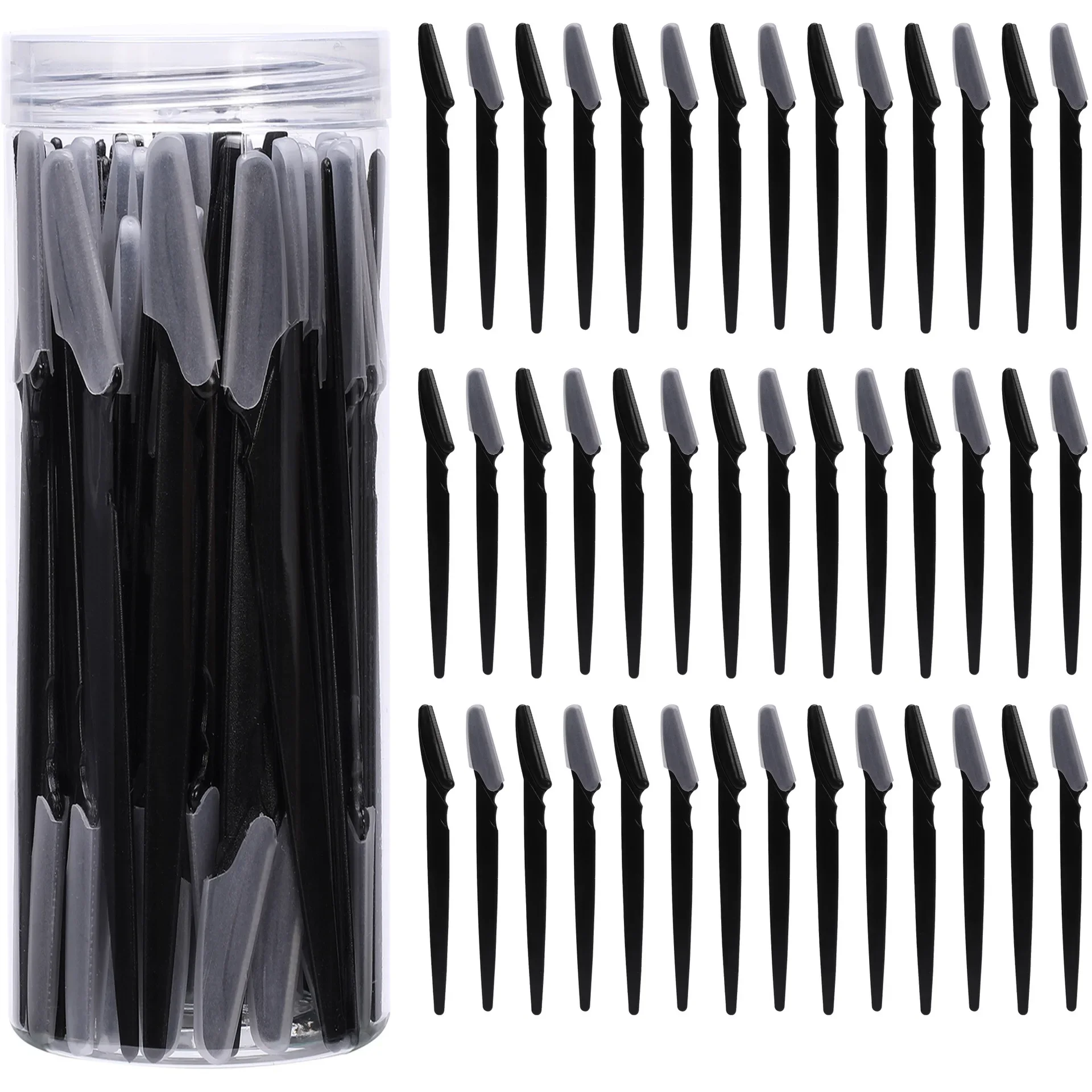 40Pcs 메이크업 미용 도구 안전 눈썹 트리머 눈썹 면도기 면도기 블레이드 얼굴 바디 제모, 여성 눈썹 쉐이핑 나이프