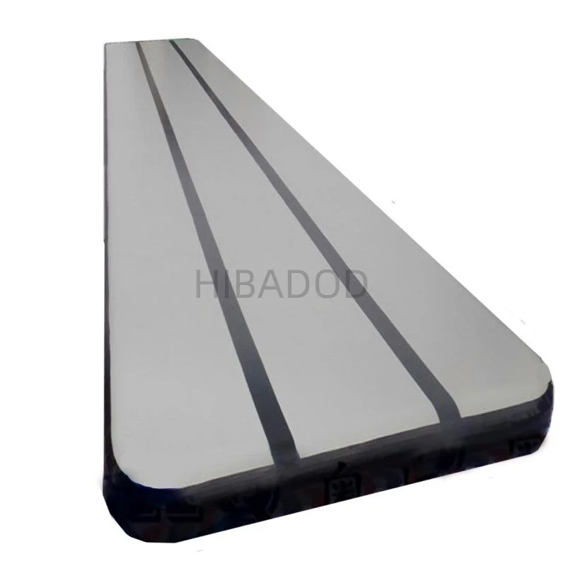 HIBADOU Inflatable Air Gymnastics Mat 11x2x0.2m Gymnastics Track Training Mats Yoga Floor Cheerleading Landing With a Pump