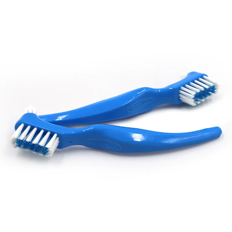 Denture Cleaning Brush Soft Multi-Layered Bristles False Teeth Brush Y-shape Oral Care Tool Teeth Brushes