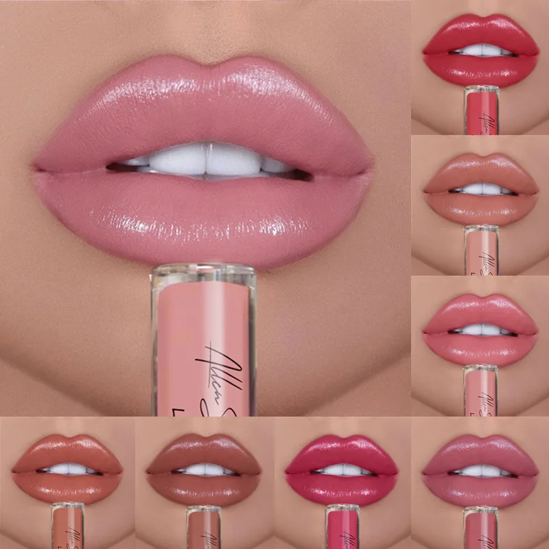 12 Kleuren Sexy Vrouwen Lippenstift Waterdichte Langdurige Vochtige Lipgloss Levendige Kleurrijke Lipgloss Vrouwen Make-Up Maquiagem