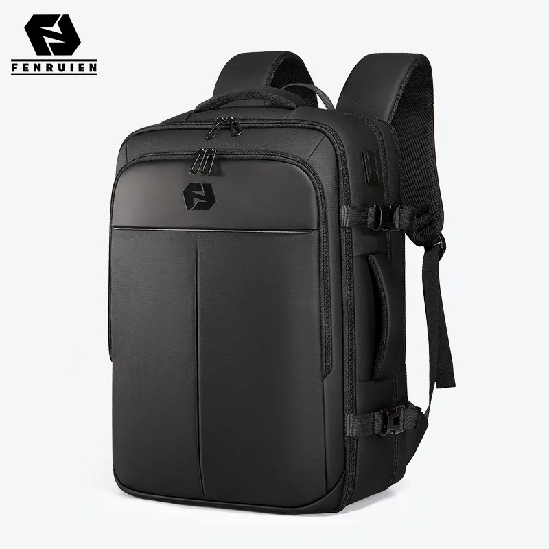 Fenruien 44L Waterproof Backpacks Large Capacity Business Men Backpack Fit 15.6 Inch Laptop Travel Backpack