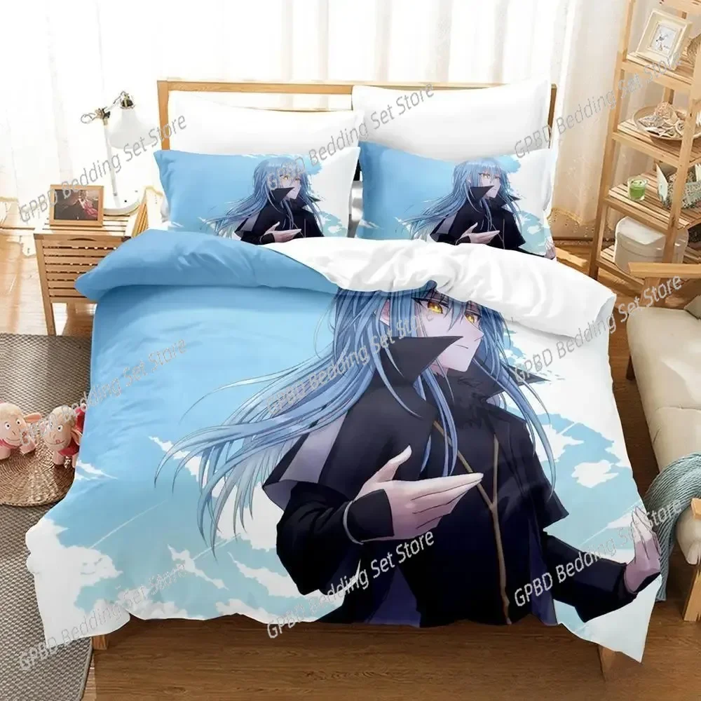 That time i got reincarnated as a slime 3D Bedding Set Duvet Cover Pillowcases Single Twin Full Queen Home Decor Quilt Boys Gift