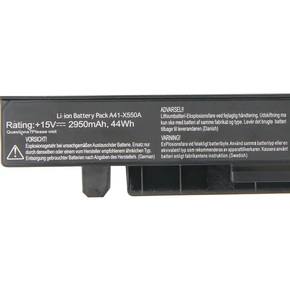 Replacement Battery A41-X550A 2950mAh For ASUS X450v X550v Y581c Y481c W40c A450VB A450VC A450VE A550C A450C Quality Batteries