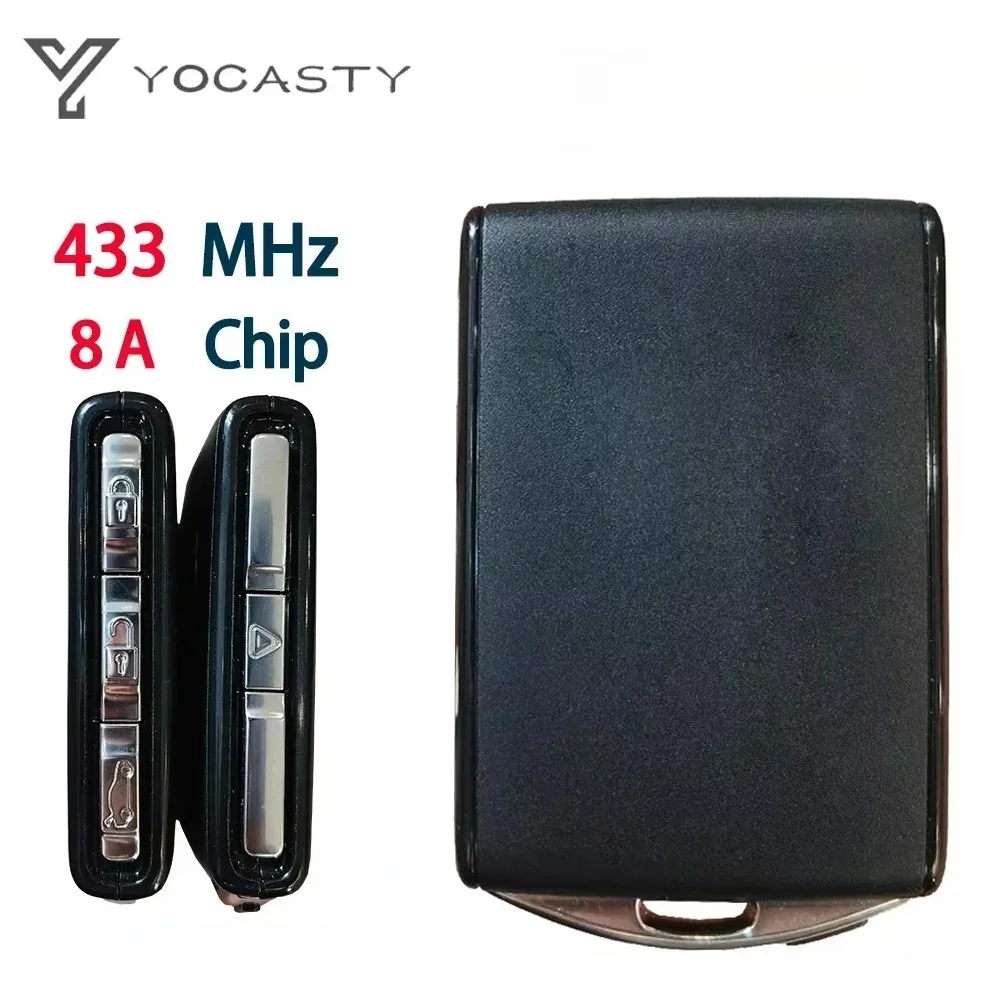 Llave Inteligente Original YOCASTY para Auto con Entrada sin Llave para Volvo 2016 2017 2018 2019 2020 S90 S60 S40 XC60 XC90 433Mhz Chip 8A YGOHUF8423