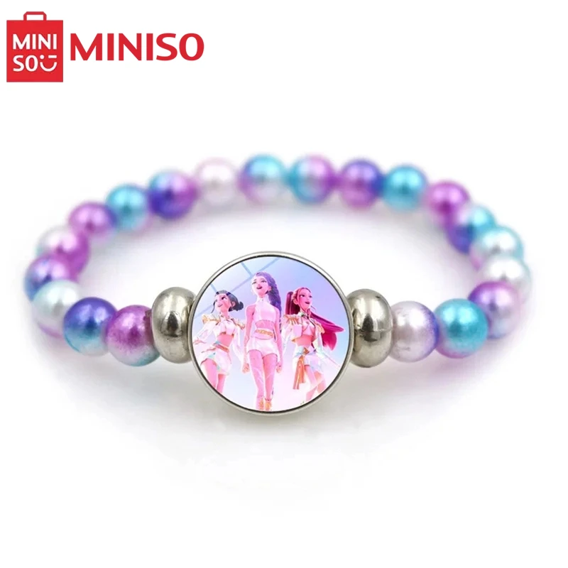 MINISO KPop شيطان الصيادين أساور الفتيات موضة مطرز معصمه لطيف الكرتون الشكل مجوهرات اكسسوارات الأطفال GiftToys #6