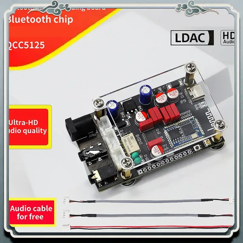 Premium QCC5125 Bluetooth 5.1 Lossless Decorder Board Aptx LDAC Wireless Adapter Lossless Hd Sound Quality Audio Decoder Board