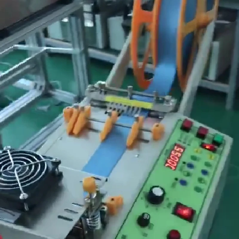 Automatic Cloth Tape Cutting Machine LCD screen Hot and Cold Knife Tube Zipper Heat Shrink Cutter Cutting Machine