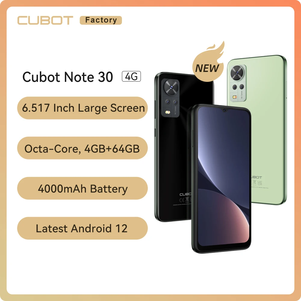 Cubot Note 30 Smartphone 6.517