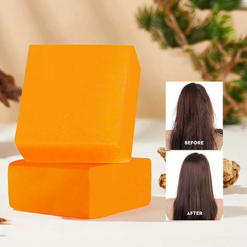 

Herbal Orientalis Leaf Shampoo Soap 100g Refresh Anti-dandruff Reduces Frizz Oil-controlling Fluffy Herbal Gentle Handmade Soap