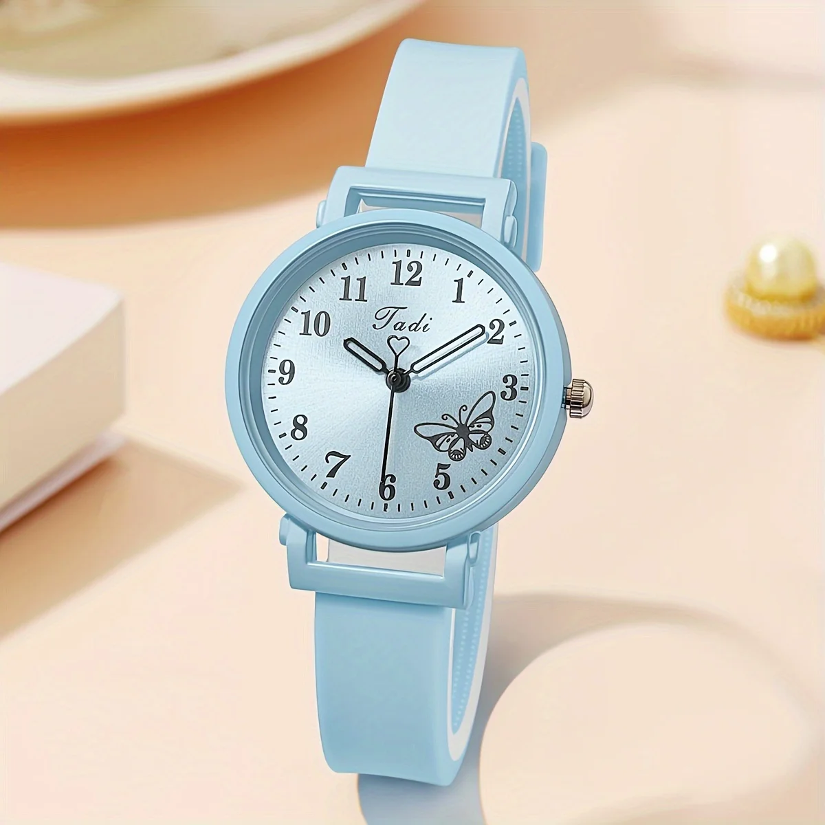 Fashion Arabic Dial Women Quartz Watch Casual Silicone Band Ladies Wristwatch Reloj Mujer image 3