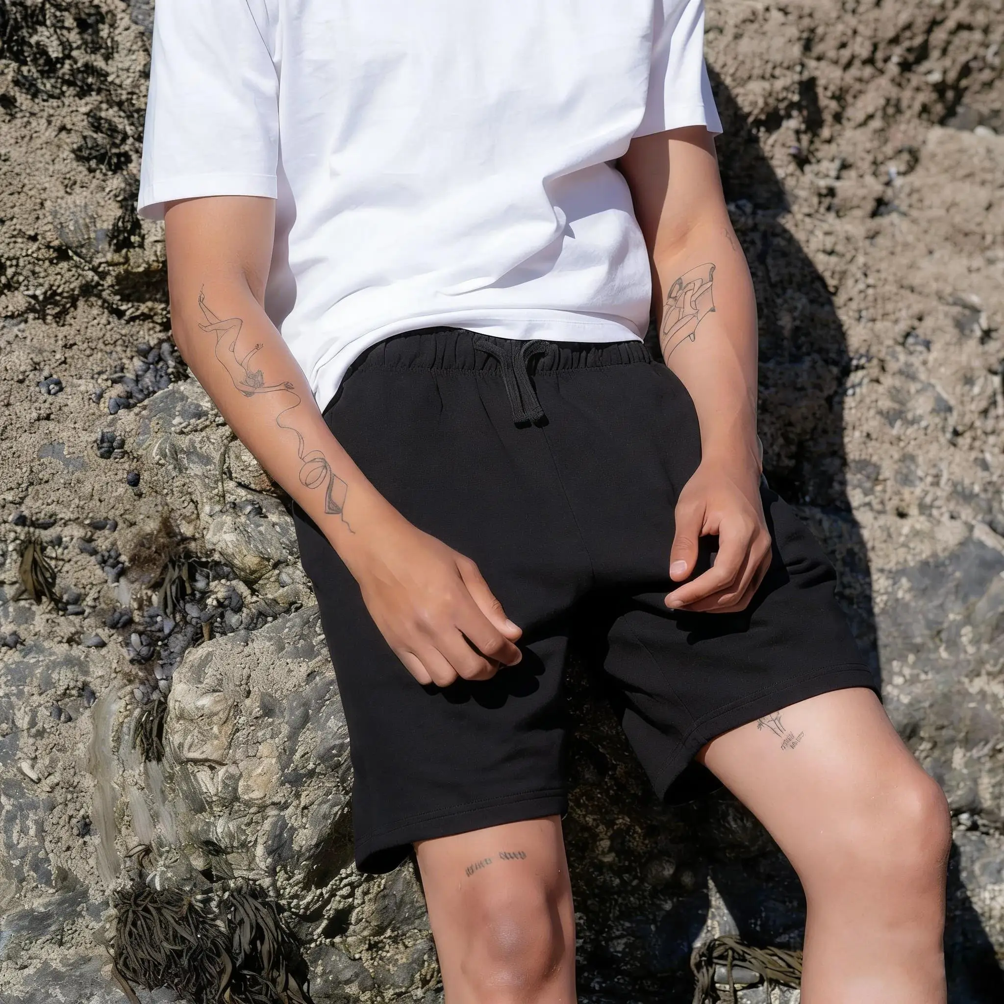 

Шорты для отдыха на море, мужские широкие брюки на шнурке, модные дышащие летние базовые шорты, удобная одежда для бега унисекс