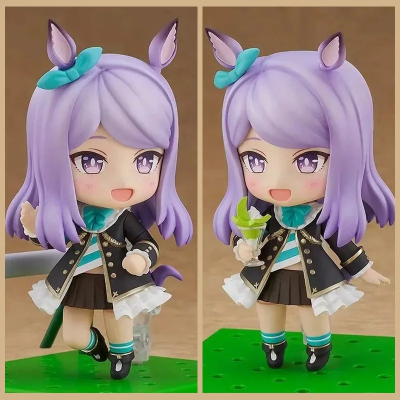 10 سنتيمتر Umamusume جميلة ديربي عمل أرقام أنيمي الأرز دش توكاي تيو أوغوري قبعة الذهب السفينة البلاستيكية نموذج ألعاب الدمى الشكل الهدايا