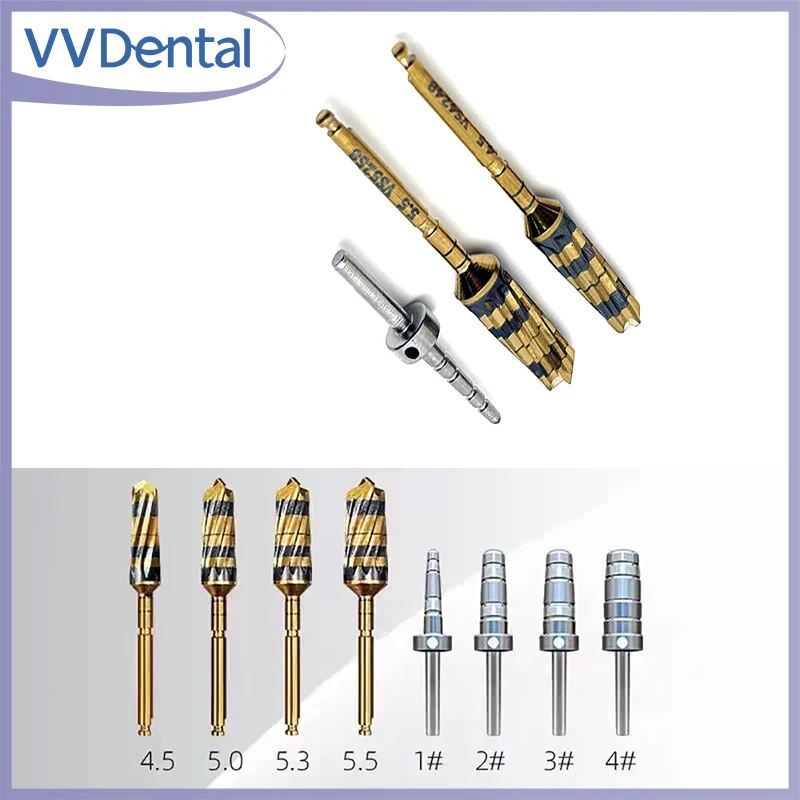 

VVDental 17/29Pcs Dental Implant Drills Osseodensification Burs Kit Maxillary Sinus Lift Drills Kit For Surgical Dentistry Tools