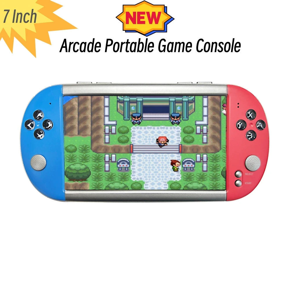 Big 7 Inch HD Screen Portable Retro Game Console 3000/6000 Free Games Handheld Arcade Video Game Players For MAME Gaming Devices