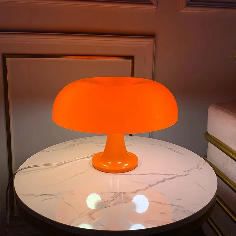 Mushroom Table Lamp Led Bedside Table Lamp Simple Style for Hotel Bedroom Decoration Lighting Modern Minimalist Desk Lights