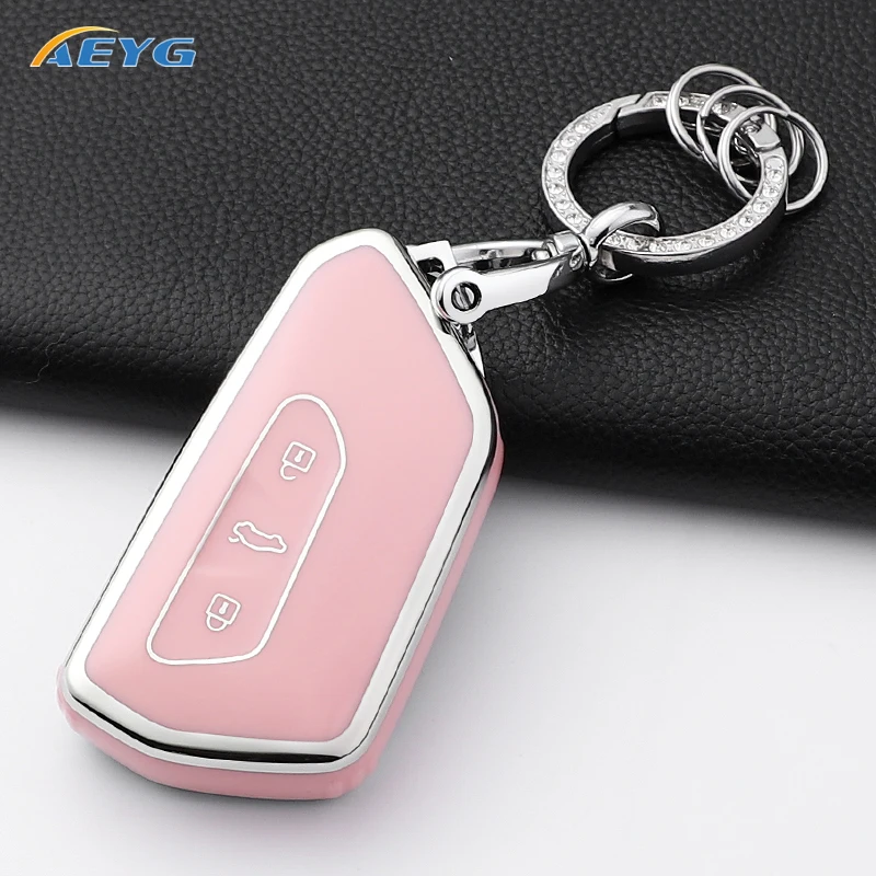 حافظة مفاتيح ذكية للسيارة من البولي يوريثان لسيارة VW Volkseagen Golf 8 MK8 ID.3 ID.4 Cupra Skoda Octavia A8 SEAT Leon MK4 2021 Formentor Tarraco #1