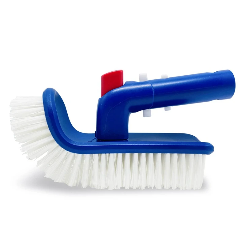 

New Pool Brush For Step & Corner, Rotatable Hand Scrub Brush With Fine Bristles For Cleaning Swimming Pools