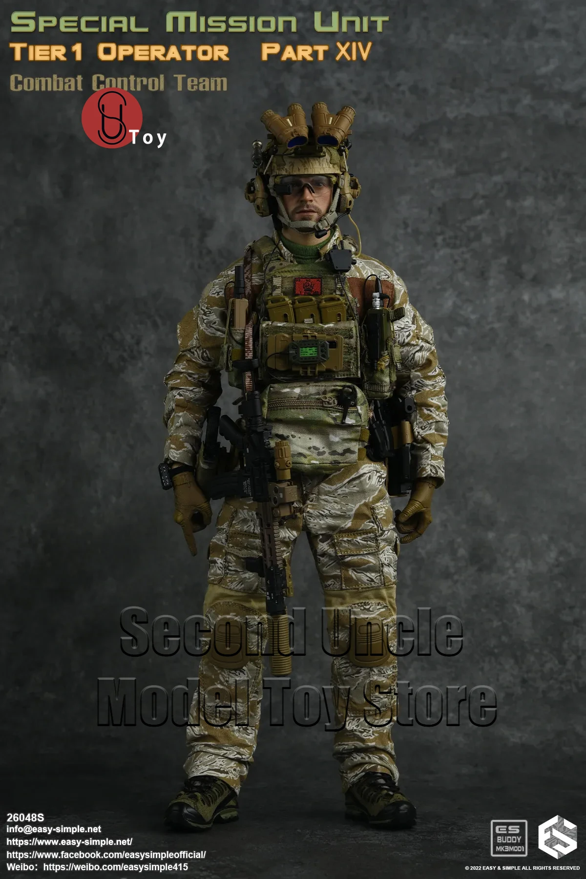 

Easy&Simple ES 26048S 1/6 SMU Tier1 Operator Part XIV Combat Control Team Military Action Figure Full Set Collectible Model Toys