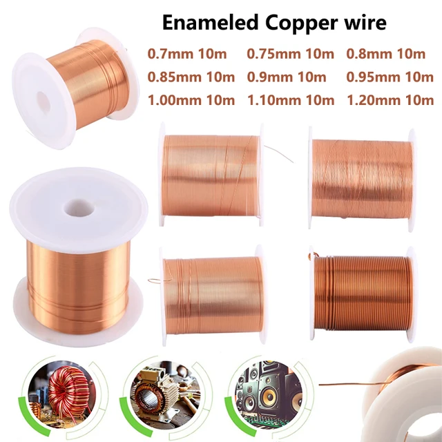 10 m/rolka 0,7 mm 0,75 mm 0,8 mm 0,85 mm 0,9 mm -1,20 mm Kabel Drut miedziany Drut magnetyczny Emaliowany drut miedziany Drut uzwojenia Cewka Drut miedziany