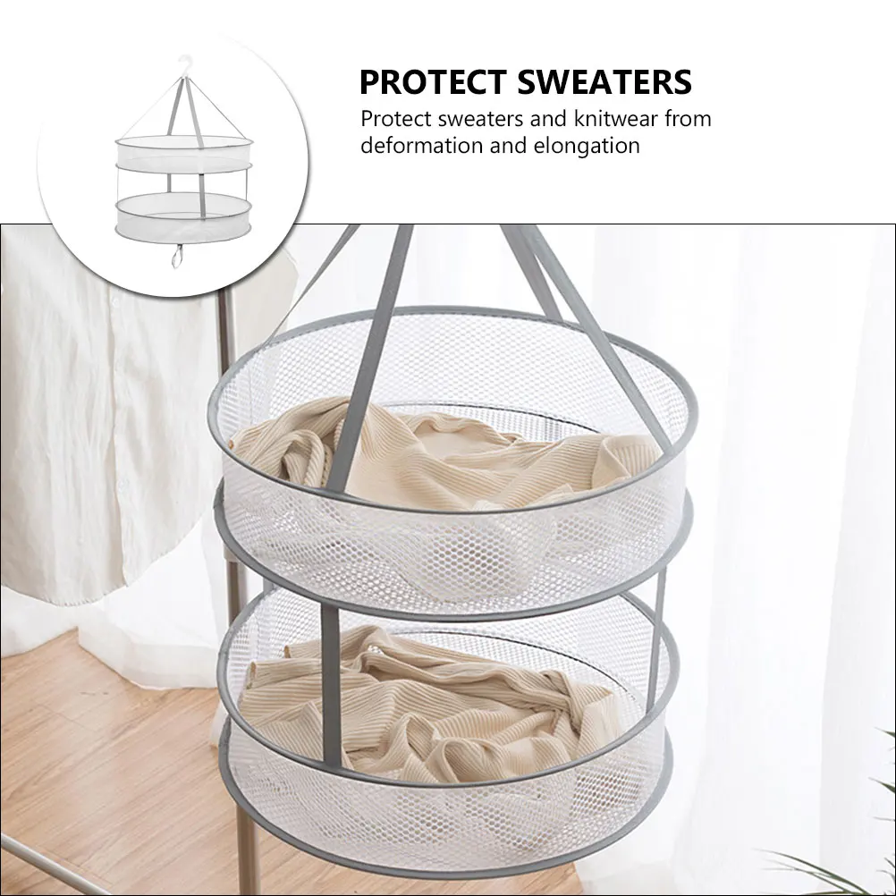 

Foldable Drying Net For Clothes Hanging Lightweight Socks Underwear Bras Towels Portable Convenient Drying Rack