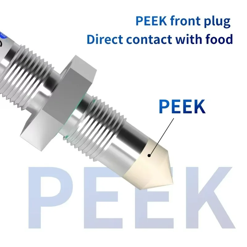 Pipeline Liquid Level Sensor Capacitive Water Level Box Oil Tank Proximity Sensing Switch Flange Mounting NPN/PNP Output