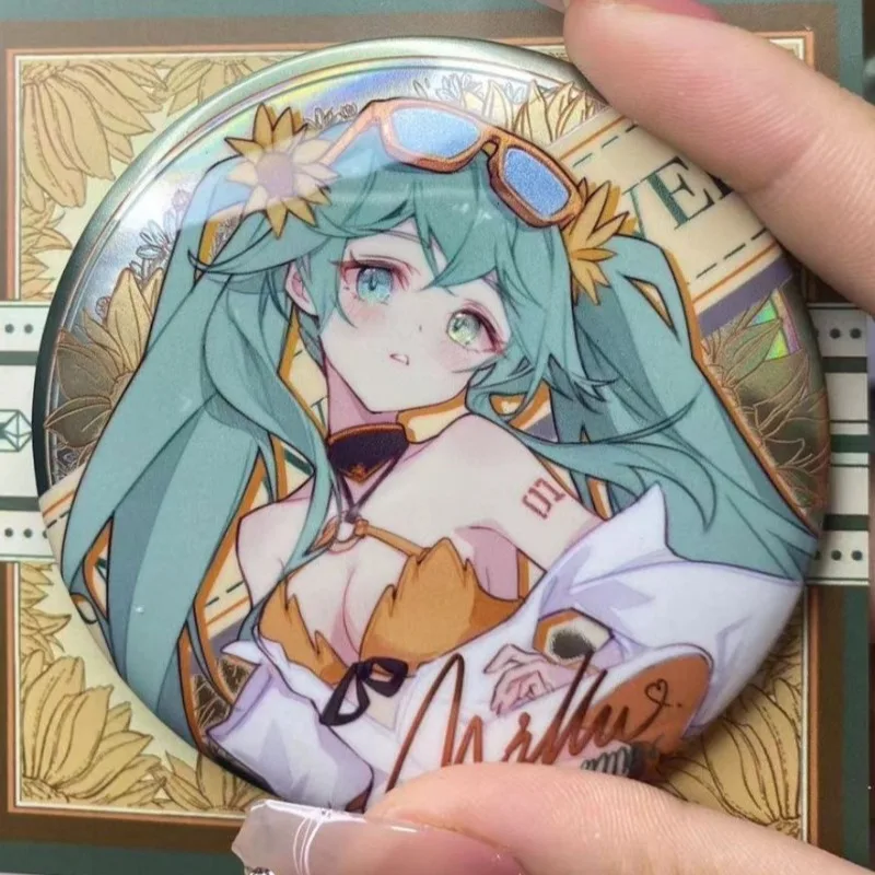 New Hatsune Miku Badge Hatsune Miku Project Diva Anime Peripherals Clothes Knapsack Parts Fashion Versatile Decorate Gift Pin