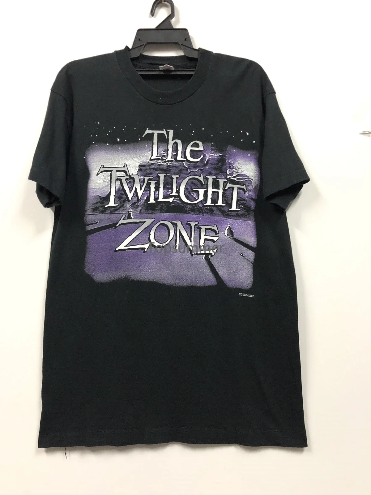 Men T Shirt Vintage The Twilight Zone Classic Horror Movie T Shirt 90S