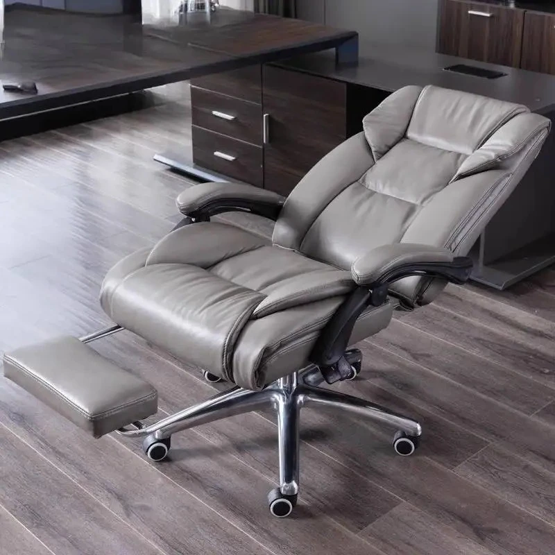 For Luxury Nordic Office Chair Upgrade Adjustable Designer Comfortable Chair Leather Oversized Fauteuil Bureau Home Furniture